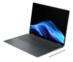 The HP OmniBook X Flip 16 AI convertible laptop features a 3K 120 Hz OLED display (Image source: HP)