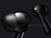 The OnePlus Nord Buds 3 are getting a brand new design. (Image: @OnLeaks / MySmartPrice)