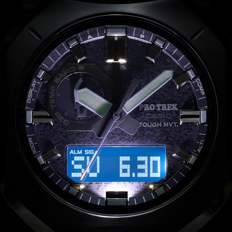 The watch comes equipped with dual LED light (Image source: Casio)