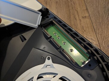 The PS5 has an SSD expansion slot. (Image source: NAS Compares)