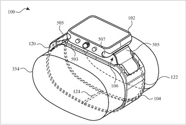 Apple Watch with camera. (Image source: USPTO)