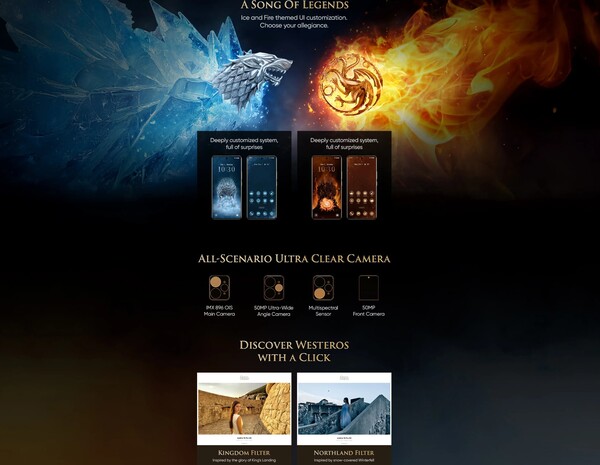 The Realme 15 Pro Game of Thrones Edition will come preloaded with custom themes and cameras inspired by Game of Thrones. (Image source: Realme)