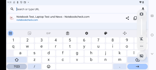 Keyboard - landscape