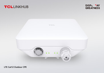 The LINKHUB 4G/LTE Outdoor CPE is finished in one color only... (Source: TCL)