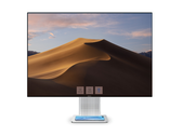 This first Huawei MateView renders show a 3:2 monitor with slim bezels and a built-in wireless charger. (Image: Weibo - edited)