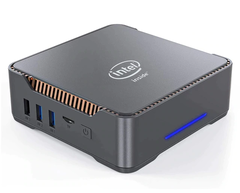 The GK3V is a compact mini-PC with three video outputs. (Image source: WooYi)