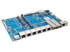 BPI-R4 Pro: New single-board computer with lots of network connectivity options. (Image source: Banana Pi)