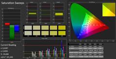 CalMAN Color Saturation: calibrated