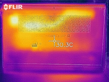 Heatmap in idle operation - bottom