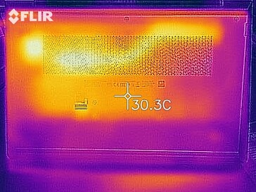 Heatmap in idle operation - bottom