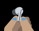 A rumoured official drawing of the Galaxy Buds3 Pro. (Image source: Android Authority)