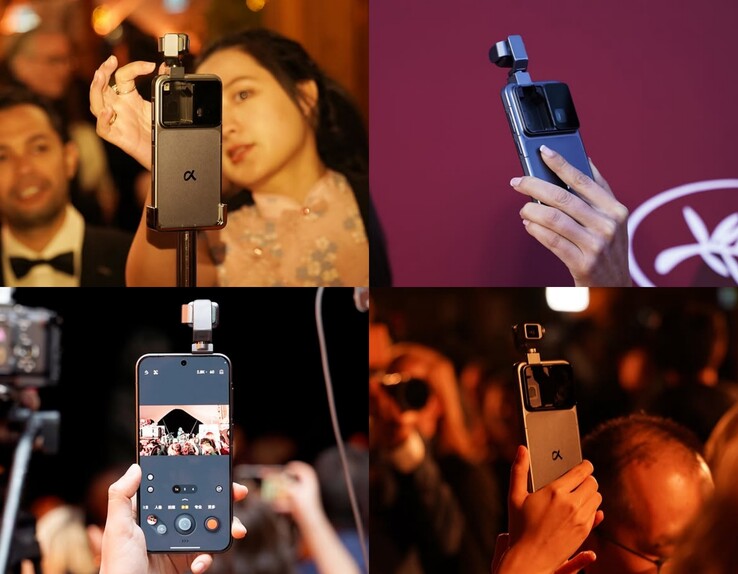 The gimbal camera physically 