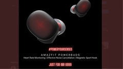 Amazfit&#039;s PowerBuds will sell in India soon. (Source: Twitter)