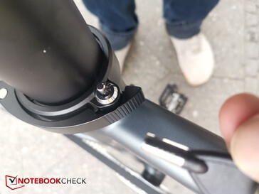 Because the quick-release clamp is equipped with a lock