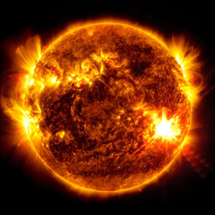 The X5.8 solar flare on May 10, 2024 is one of the largest and disrupted GPS signals. (Source: NASA/SDO)