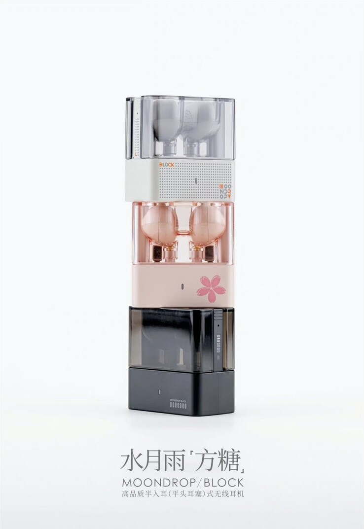The Moondrop Block comes in pink, white, or black colors. (Image source: Moondrop on X)