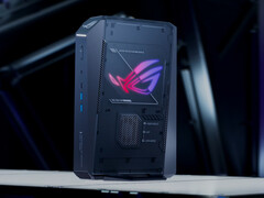 Two configurations of the ROG GR70 are currently available. Pictured: a side view of the mini PC
