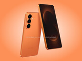 The Galaxy S26 Plus in a striking orange colourway. (Image source: Android Headlines & OnLeaks)