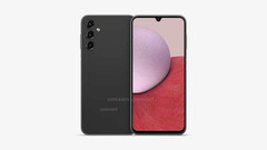 A &quot;2023 Galaxy A&quot; render. (Source: OnLeaks x GizNext)