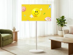 The latest LG Smart TV packs a 32-inch 4K display onto a particularly tall stand.