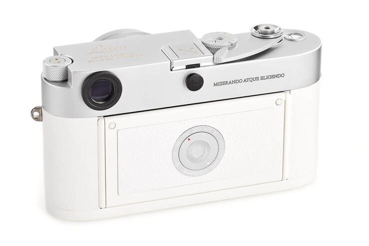 The Leica 'Pope Francis' M-A 35mm rangefinder is engraved with His Holliness Pope Francis' motto, ‘lowly but chosen’. (Image source: Leica)
