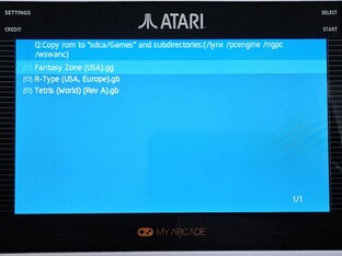 ROMs in the Games folder are displayed alphabetically from the SD card on the Gamestation Go, subfolders are possible (Image source: Marc Zander, Notebookcheck)