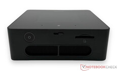 Top: power button, manual camera shutter, SD card reader