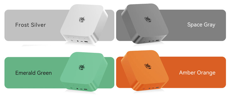 The Beelink SER10 Pro in its four launch colours. (Image source: Beelink)