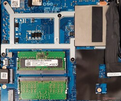 Dell G15 5530: CPU, GPU, and memory modules