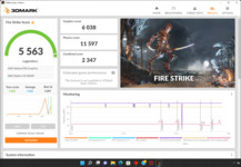 3DMark Fire Strike - battery mode