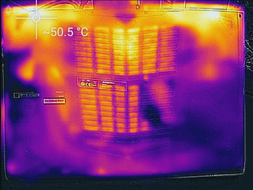 Thermal profile, bottom, max load