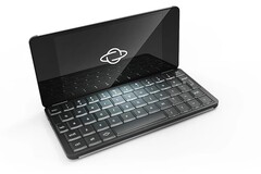 The Gemini PDA is the size of a large smartphone, but it acts like a notebook with its included keyboard. (Source: Planet Computer)