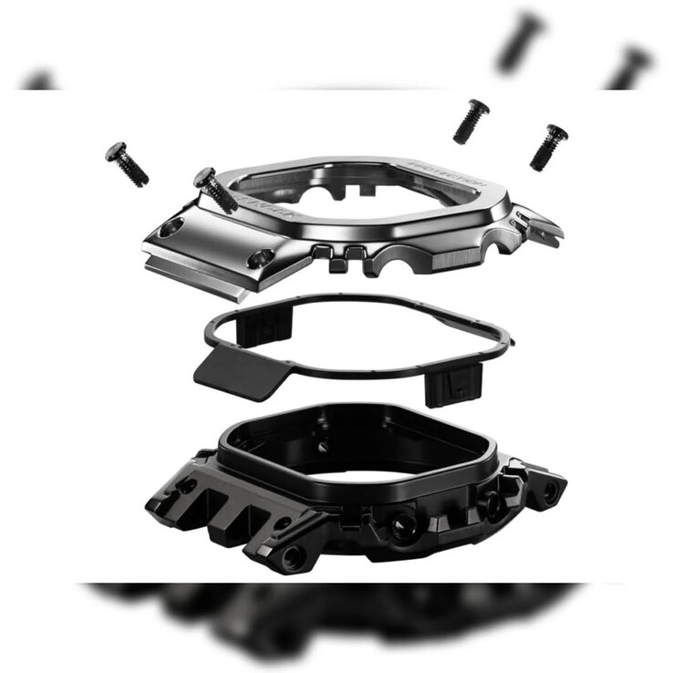 The triple-layer case structure. (Image source: @geesgshock on Instagram)