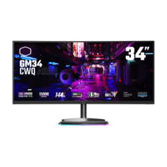 Cooler Master launches GM27-CFX and GM34-CWQ curved gaming monitors each with 98 percent DCI-P3 coverage (Source: Cooler Master)