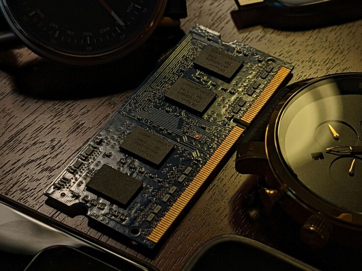 RAM module on a wooden desk (Image source: Obi Onyeador/Pexels)