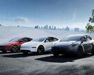 Model Y SUV in various colors