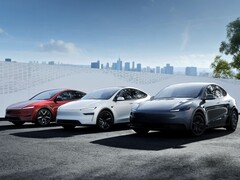 Model Y SUV in various colors
