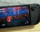 Valve's Steam Deck handheld with OLED display. (Image source: Notebookcheck)