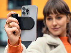 The Lux Grip adds an authentic Leica camera feel and controls to iPhones. (Image source: Leica)