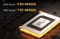 AMD Ryzen 9 8945HS or AMD Ryzen 7 8845HS (Source: Geekom)