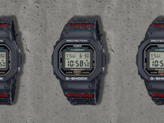 The Casio G-Shock x Offspring DW-5600 collab watch (pictured) has bold red 