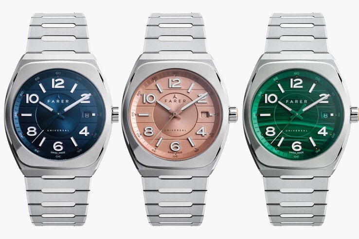 The Farer Integra comes in Viridis, Perlarum, Tenebris, and Cuprum dial variations (Image source: Farer)
