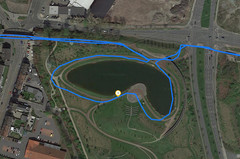 GPS test: Garmin Edge 500 – Around a lake