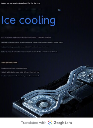 Ice Cooling system (Image source: Redmi)