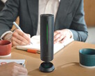 The Insta360 Wave speakerphone can create office meeting summaries and transcriptions, and optionally answer questions about meetings using AI. (Image source: Insta360)