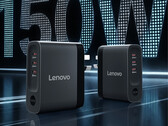 The 150W fast charger has three USB-C ports. Pictured: a promo render showing the design of the adapter.
