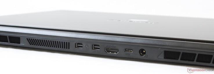 Rear: 2x Mini DisplayPort 1.4, HDMI 2.0, USB-C 3.0, AC adapter