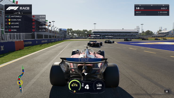 F1 25 with Path Tracing off (image source: Anil Ganti, Notebookcheck)