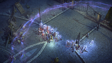 An image showing a battle in Pathfinder: Kingmaker — Enhanced Plus Edition.