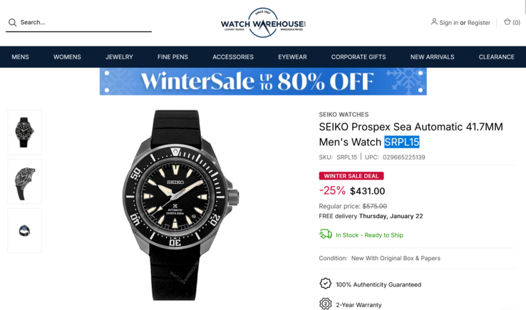 (Image source: Watch Warehouse)